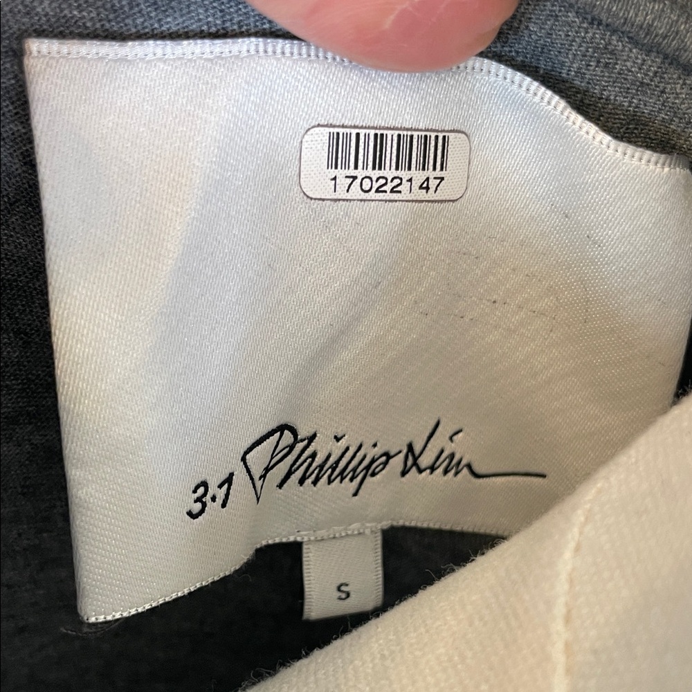 3.1 Phillip Lim Long Sleeve Draped Knit Dress, S - Picture 3 of 13